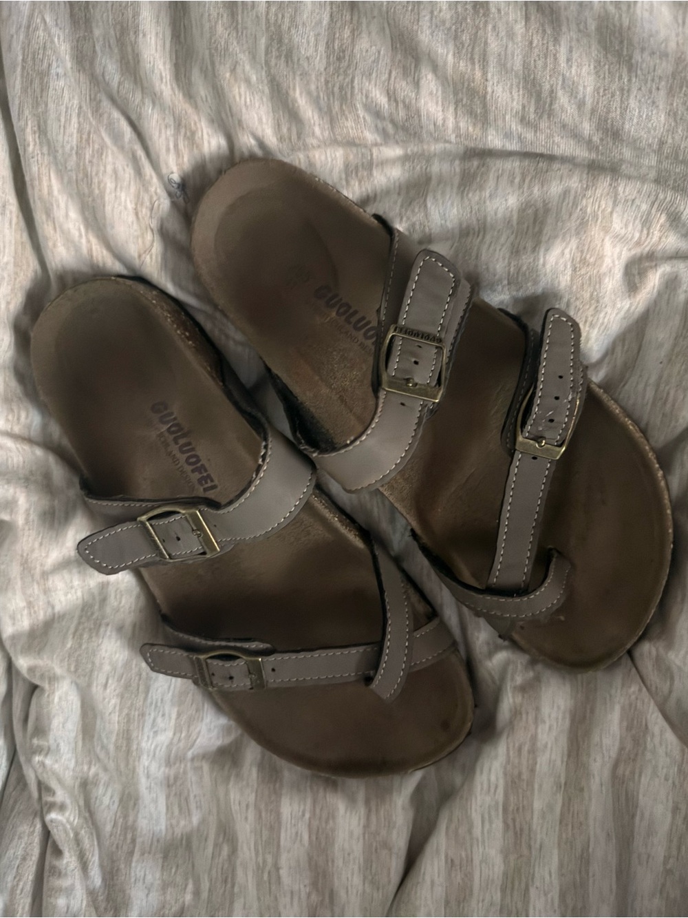 Amazon Brown Adjustable Buckle Women's Sandals